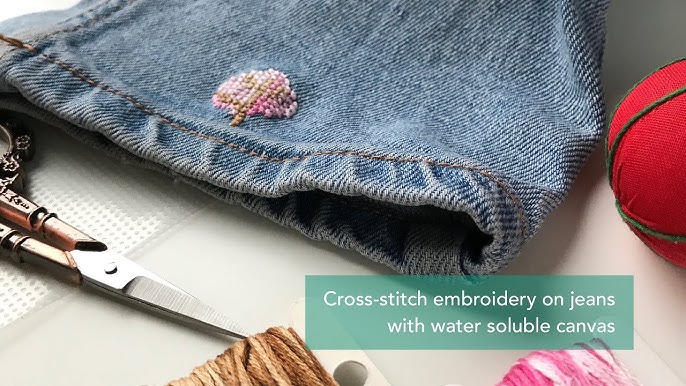 Tutorial - How to Cross Stitch with Waste Canvas 