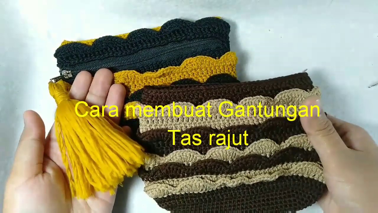  Cara  membuat  gantungan tas  rajut  lonceng rajut  hiasan 