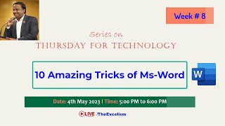 Top 10 Amazing Case Studies of Ms-Word Document - Thursday for Technology # 8 Top 10 Amazing Case Studies of Ms-Word Document - Thursday for Technology # 8