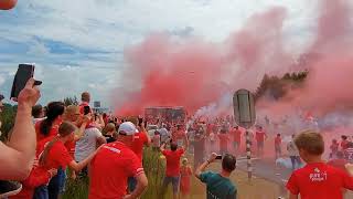 Uitzwaai Fc Twente in Nijverdal.