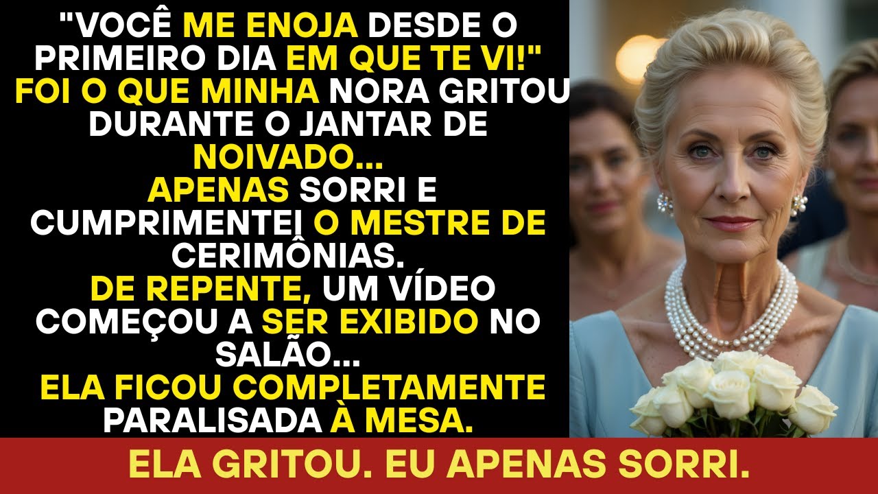 Tenho nojo de você desde o começo! gritou minha nora no jantar de noivado.