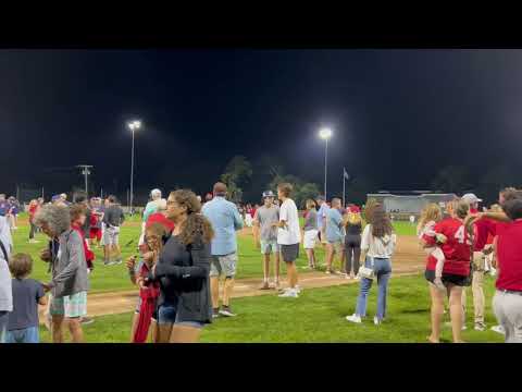 The Birds got a round of applause as they made their way across from the diamond to the clubhouse