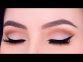 Soft Brown Matte Cut Crease Eye Makeup Tutorial