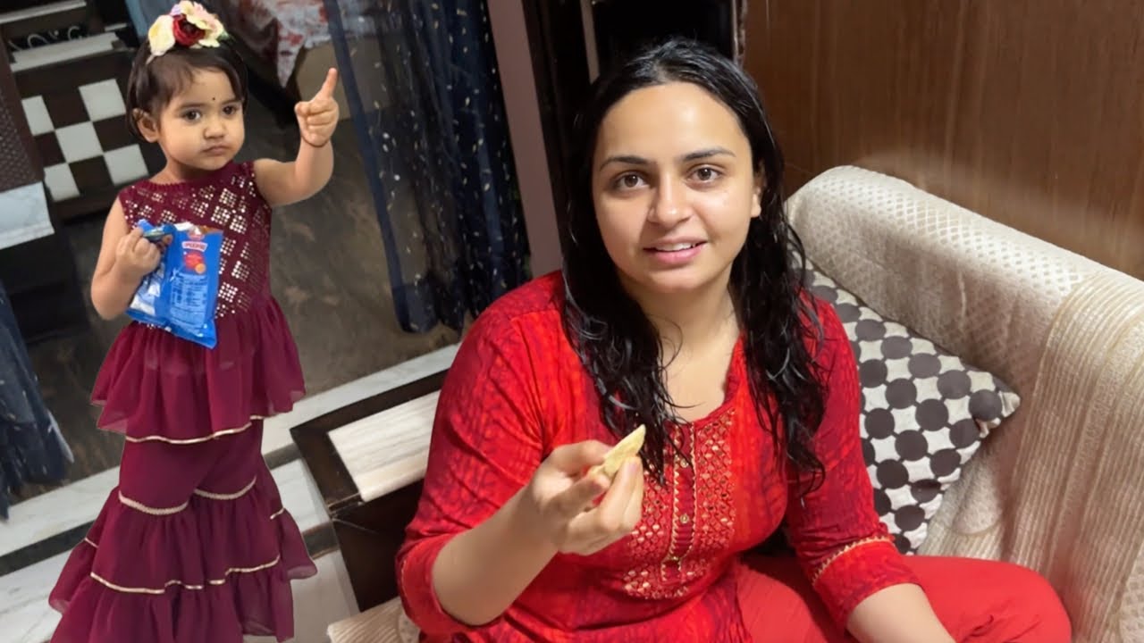 Simran ne Kanya ka khana kha liya 😱 | Navratri Pujan - YouTube