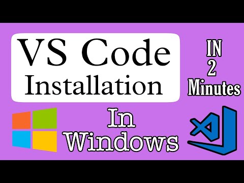 vs code installation in 2 minutes | windows |how to install vs code