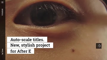 Scaling Titles Pack After Effects Templates