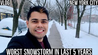 New York City was under the State of Emergency due to worst Snowstorm in last 5 years!