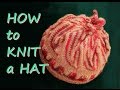 How To Knit A Hat - "Tulip" Hat with Stacked Increases and Decreases *** Вяжем шапку