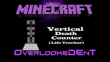 Vertical Death Counter - Minecraft Xbox 360/PS3 - [Tutorial]