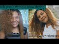 DIY silk press natural hair *update* | without blow-drying before