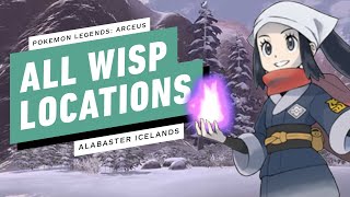 Pokemon Legends: Arceus  - All Wisp Locations (Alabaster Icelands) screenshot 5