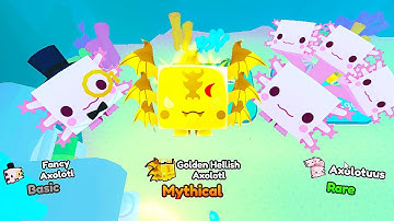 Mythic Moments! Hatching Golden Mythical Hellish Axolotl on Camera in Pet Simulator X