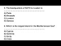 General Knowledge | World General knowledge | Part X