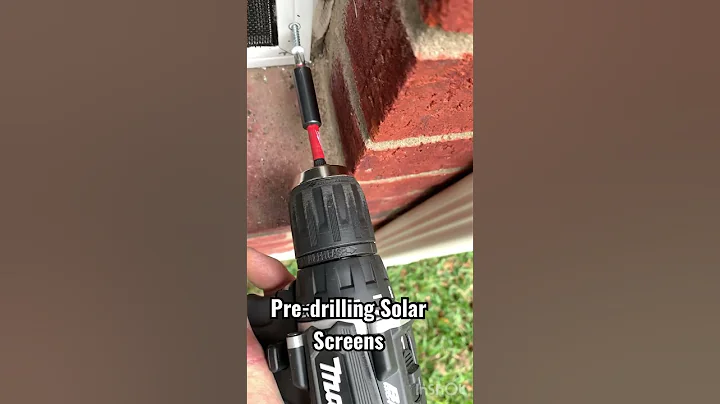 How we attach solar screens. #screws #drills #makita #drillbit #screen #solarscreen