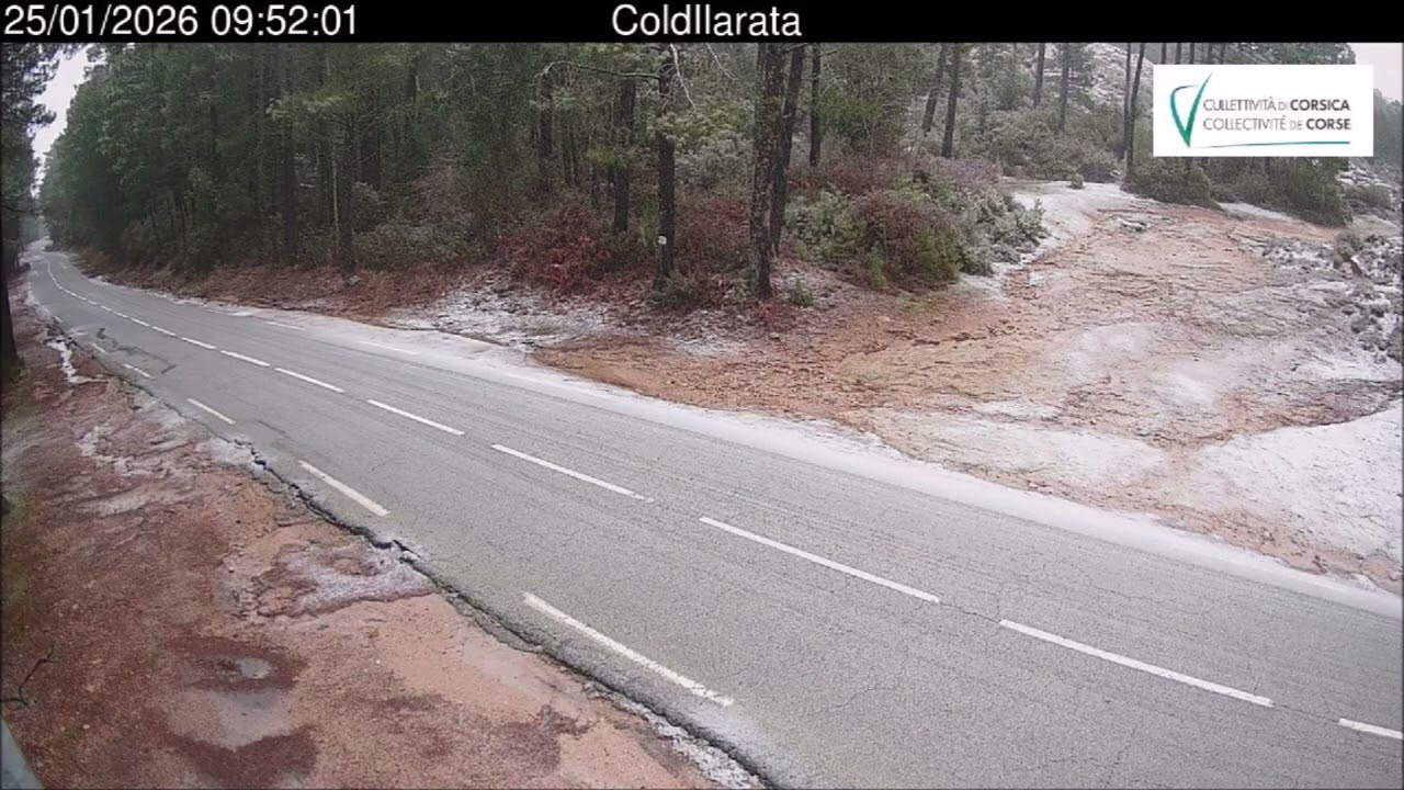 Paysages enneigés de la Corse dimanche 25 janvier 2026