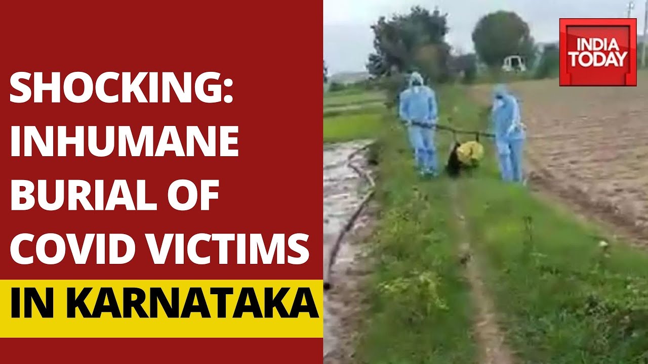 SHOCKING: Karnataka Health Workers Dump Bodies Of Covid-19 Victims Into Pit