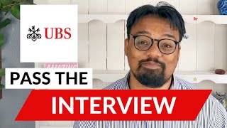 Pass UBS' Video Interview [2021]