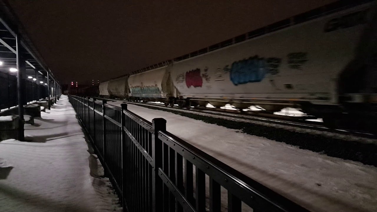 CSX Manifest Train At The Rochester Amtrak Station 1/8/18 - YouTube