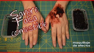 Cómo hacer sangre falsa comestible líquida y coagulada (make fake blood)