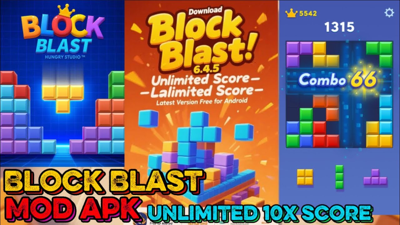 Download Block Blast 6.4.5 Apk Mod Unlimited Score 10x Online Offline