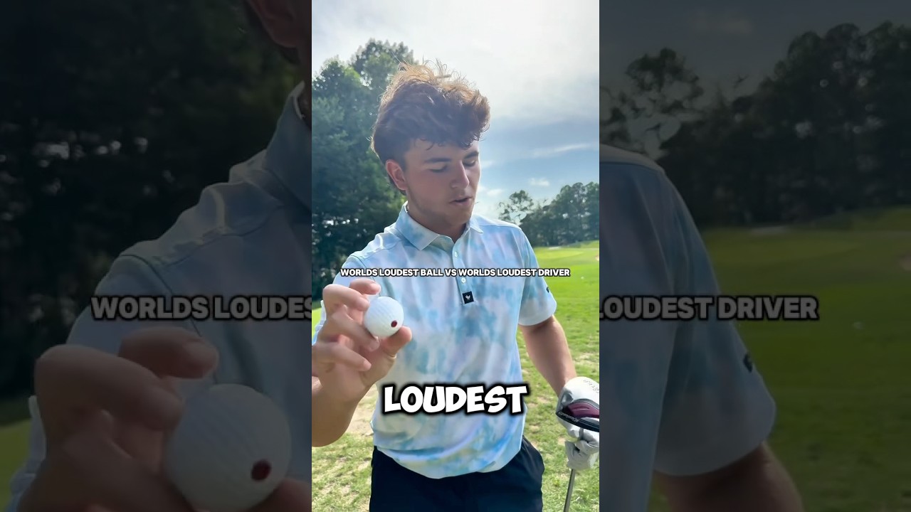 Loudest golf ball with incredibly loud driver