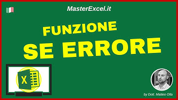 MasterExcel.it - Tutorial Funzione SE ERRORE Excel