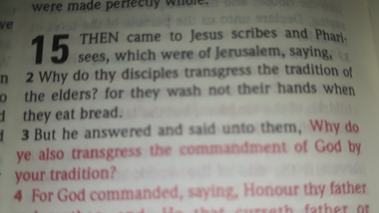 Matthew 15 | Holy Bible King James Version - YouTube