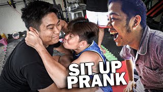 SIT-UP PRANK SA BG HOUSE! | PRANK WAR! | LAMINZU