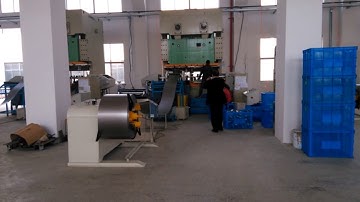 decoiler straightener 2 in 1 & zigzag NC servo feeder circle blanking cutting line