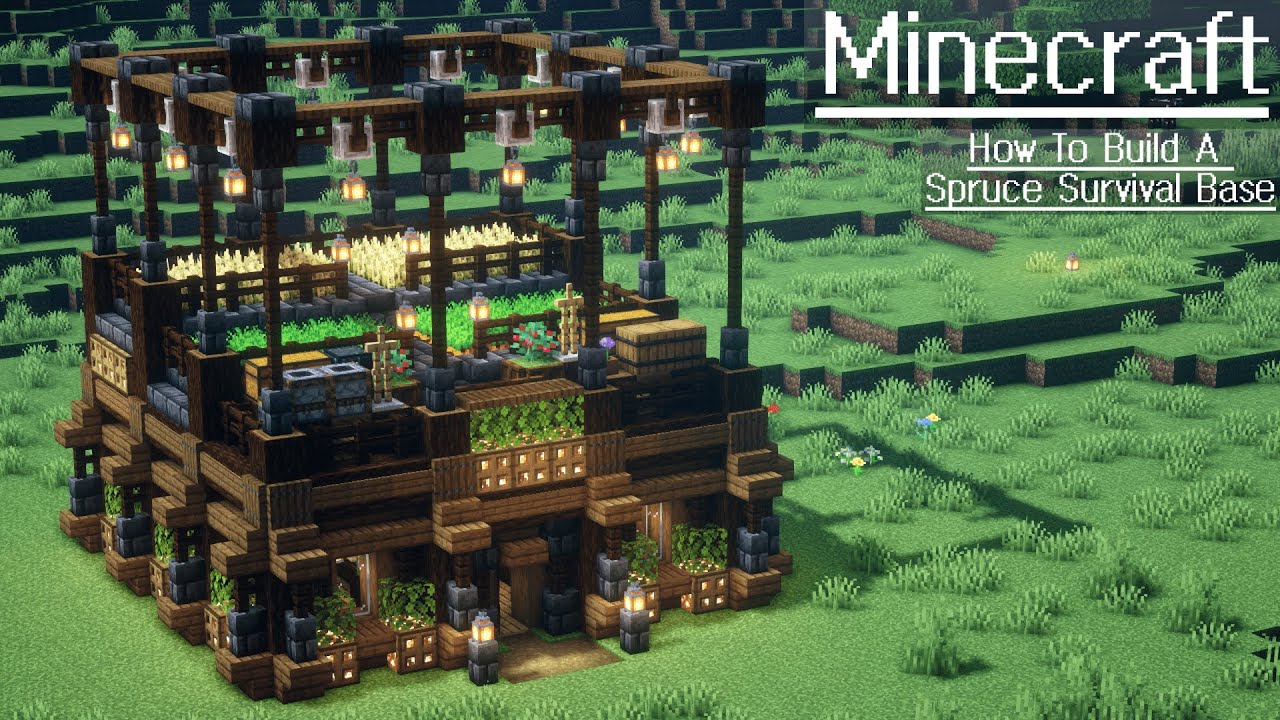 Mega Spruce Fortress : r/Minecraft