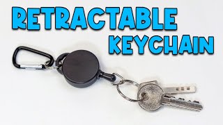 Retractable Keychain - Retractable ID Badge Holder - Anti Theft Keychain