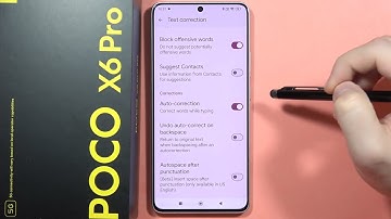 POCO X6 Pro: Turn On or Off Auto Correction - Enter Text Correction Options on POCO X6 Pro #htd