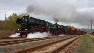 Plandampf im Werratal 2017 - Tage 1 26-10-17 Oberhof Doppeldampf ! by RailScapes - Trains & Travel 1,114 views 6 years ago 18 minutes