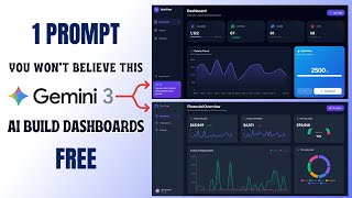 Built an INSANE Dashboard with ONE Prompt in Google Gemini 3
