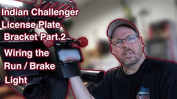 Custom Dynamics License Plate Bracket Install PT2 | Wiring the Run/Brake light.