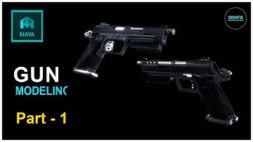#Gun Modeling- in Maya part- 1 #model