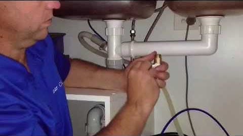 How to install a twin under sink water filtration system