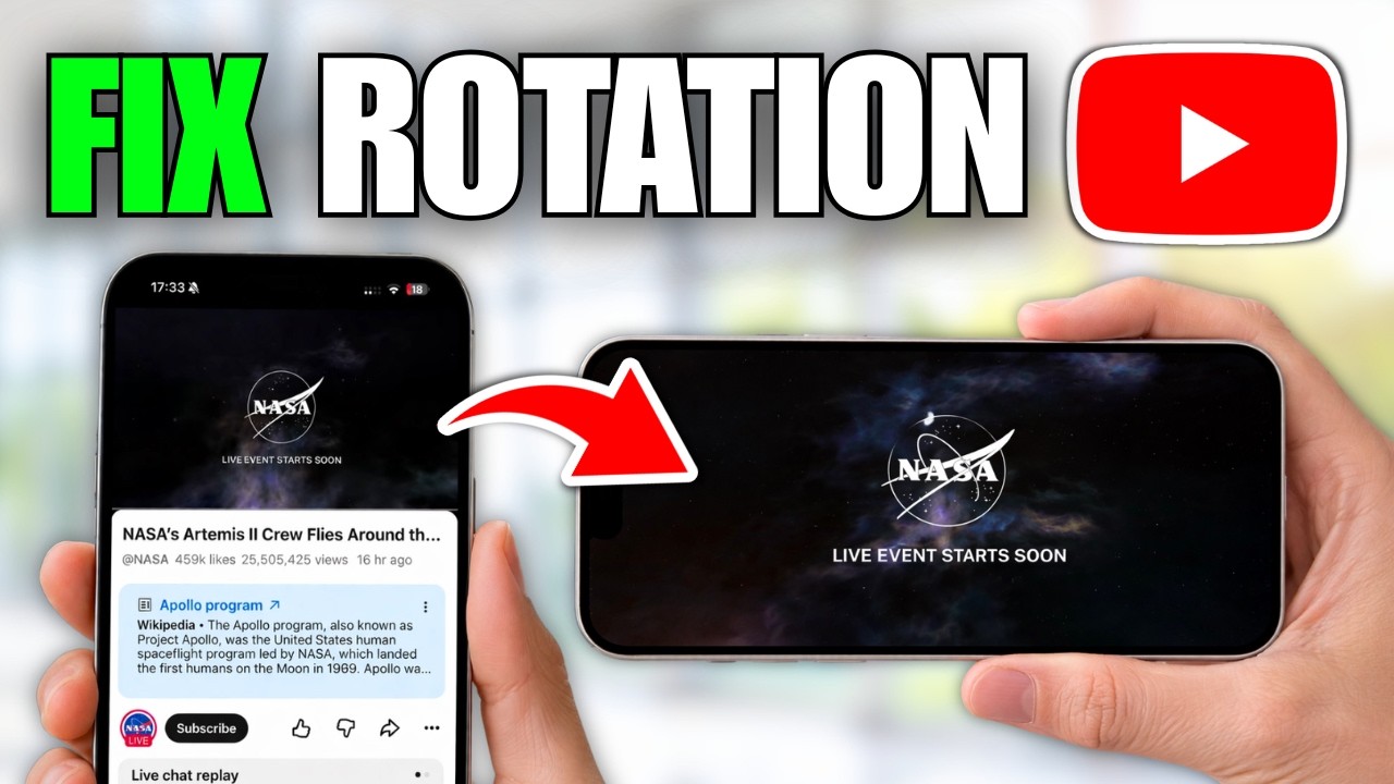 How To Fix YouTube Won't Rotate On iPhone - YouTube