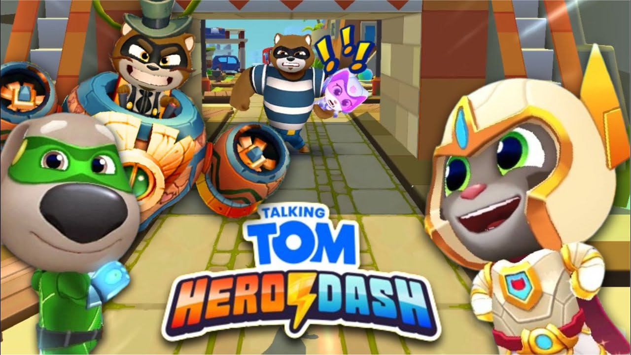Talking Tom Hero Dash | Tom and Ben | Full Screen Walkthrough Gameplay