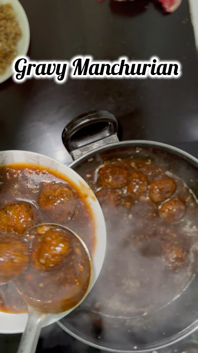 Fried rice & gravy Manchurian part2 #food #foodie #recipe #fun #shorts #minivlog #youtubeshorts