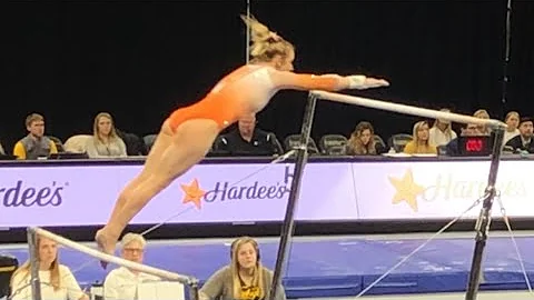 Rachael Donovan (Illinois) Uneven Bars 2019 vs Iow...