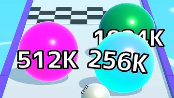 Ball Run Infinity Number Up To (128M, 256M, 512M, 1024M) ! All Levels Gameplay Part 449 android, ios
