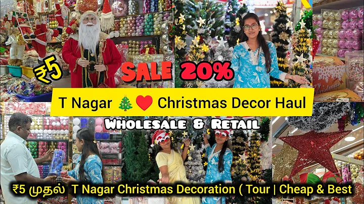 T.Nagar Christmas Decor 🎄🎅 Haul ₹100/₹200 UnderBudget-Friendly Must-Buys