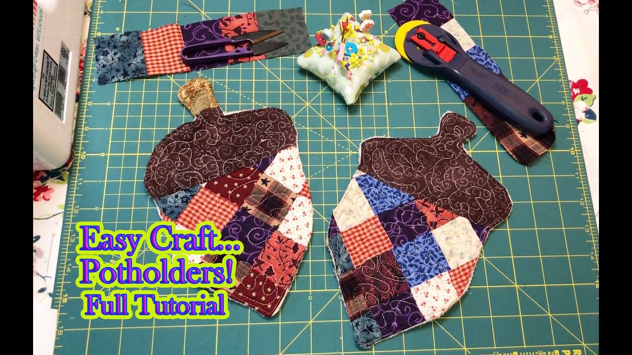 🍁 Easy Potholders / Beginner Sewing 🍁 Full Instructions🍁 YouTube