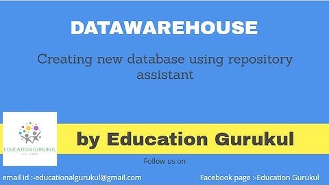 How to Create new database using Repository assistant | Oracle | Oracle Data Warehouse