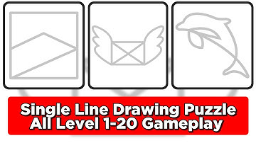Single Line Drawing Puzzle All Level 1-20 Game Answers Walkthrough