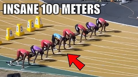 The New Fastest Athlete In The World Just WENT CRAZY! Insane 100 Meter Dash!