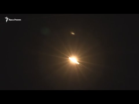 Огни ночного Симферополя в период экономии электричества