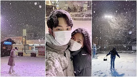 Снегопад в Корее (впервые за последние 5 лет)