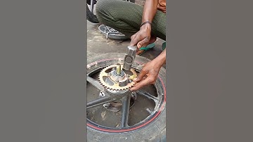 Apache RTR chain sprocket fitting #mechanical #shots #viral #video